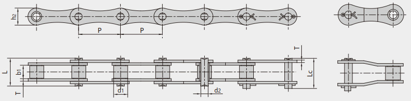 S型、C型鋼制滾子鏈